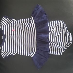 Baby girl Ralph Lauren raffel dress and bloomer